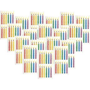 Paper House Productions Pack of 3 Foil Accent Birthday Sticker Half-Sheets for Crafts, Scrapbooking & Collecting - Happy Birthday 1 Pack