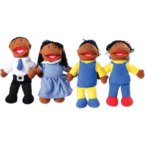 Constructive Minds African American Puppet and Set for Imaginative Play