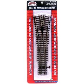 Code 83 Nickel Silver Wye Turnout HO Scale Atlas Trains