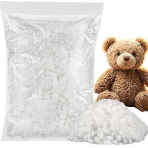 5.3 OZ RAINFLOW Polyester Fiberfill Stuffing - Premium Polyfill Stuffing for Stuffed Animals, Dolls Toys Cloud Decorations Soft Pillows Cushions Bean Bags High Resilience Machine-Washable DIY Crafts
