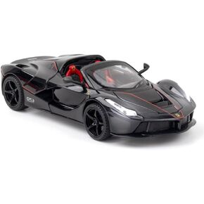 Toy Cars Model Ferrari Roadster 1/24 Black LaFerrari Die-cast Vehicles with Sound and Light