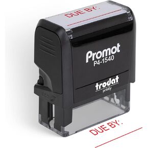 Promot Due by Date - Self Inking Rubber Stamp - Ink Stamps