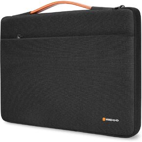 NIDOO 14 Inch Laptop Sleeve Case Protective Computer Bag for 15" Surface 4/14" Lenovo ThinkPad X1 Carbon / T14 P14 L14 / Chromebook 3 / Dell Inspiron 14 / Acer Spin 514 / HP Elitebook ASUS, Black