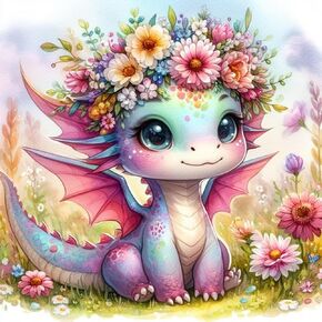 Lophomie Dragon Diamond Art Kits for Adults Beginners DIY Dragon and Flowers Diamond Painting Cute Pink Gem Painting 5D Round Full Drill Gem Art for Home Wall Decor Gift 14×14 inch.