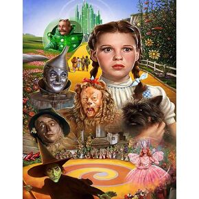 DIYPAINTING DIY 5D Diamond Painting by Number Kits for Adults and Kids Wizard of Oz 16x20 Painting Cross Stitch