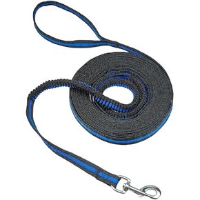 Nylon Dog Training Leash,Traction Rope,8ft Long,2Pcs Shock-Absorbing Elastic Buffer Dog Leads,Double Handles Training Leash,Heavy Duty Leashes for Large Dogs or Medium Dogs (2Pack 8FT)