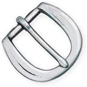 Tandy Leather Heel-Bar Buckle 5/8" (16 mm) Nickel Plated 1631-02