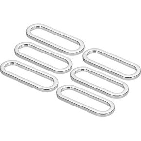 PATIKIL Metal Oval Ring Buckle, Adjustable Buckle Loops Non Welded Strap Fastener for Backpack Bag Belt