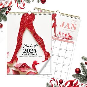 2025 Fu-ck It Calendar for Tired-Ass Women,2025 Tired Women Calendar, Fu-ck It Wall Calendar for Tired,Funny Swear Word Planner Monthly Calendar,Christmas Gift For Women 11x8.5"