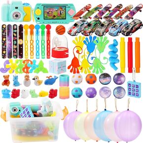 70Pcs Party Favors Christmas Stocking Stuffers for Kids Fidget Toys Bulk Autism Sensory Treasure Box Toys for Boys Girls Stress Relief Anxiety Relief Classroom Prizes Pinata Goodie Bags Filler