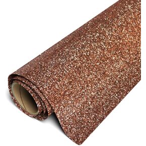Siser Glitter HTV 11.8"x10ft Roll - Iron On Heat Transfer Vinyl (Brown)