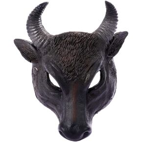 1Pcs Halloween Mask Animal Cow Mask Cow Head Mask Costume Accessory for Halloween Carnival Costume Party Masquerade Cosplay