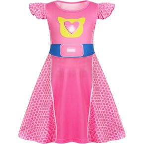 Girls Kitties Costume Dress Christmas Gift for Kids Birthday Party Cosplay Dresses