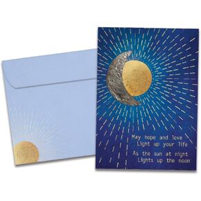 Tree-Free Greetings - Winter Solstice Greeting Cards - Artful Designs - 10 Cards + Matching Envelopes - Made in USA - 100% Recycled Paper - 5"x7" - Bird Tree of Life (HB54449)