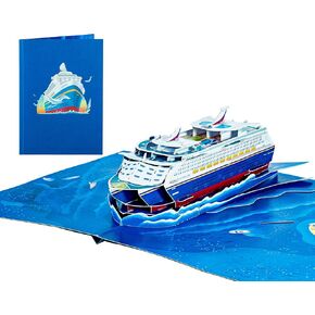 3D Pop Up Greeting Card - Blank Inside for Personalized Messages, Multicolor, 5 x 7 Inches, Folded Flat, Great for Birthdays, Christmas, Love, Thank You, and More