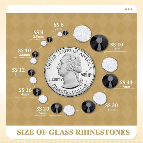 2500PCS SS10/2.8mm Crystal Rhinestones (Jet Black), Bedazzling Flatback Glass Rhinestones for Crafting DIY Nail Art Makeup Decoration, Gems Diomand Charms for Tumbler Shoes Clothing Mug in Saudi Arabia