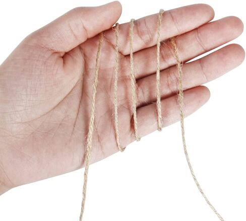 Tenn Well Natural Jute Twine, 1500 Feet 2mm Garden Twine, Brown Jute String for Arts and Crafts, Gardening, Gift Wrapping, Bundling, Recycling, Holiday Decorations in Saudi Arabia