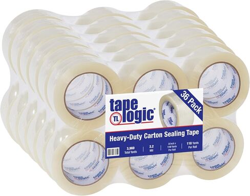 Tape Logic 2 Inch x 110 Yards Clear Hot Melt Packing Tape, 2.2 Mil Thick, Pack of 6 Rolls, for Packaging, Moving, Home and Office in Kuwait