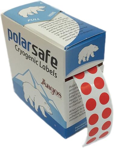 Argos L1292 Multi-Color Micryo Dot Cryogenic Labels for 0.5 - 2.0mL Microcentrifuge Tubes, 9.5mm Diameter (Pack of 5000) in Saudi Arabia