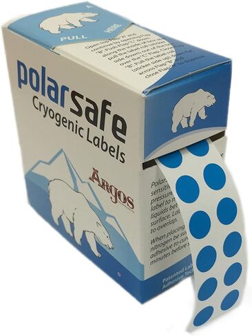 Argos L1292 Multi-Color Micryo Dot Cryogenic Labels for 0.5 - 2.0mL Microcentrifuge Tubes, 9.5mm Diameter (Pack of 5000) in Saudi Arabia