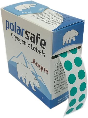 Argos L1292 Multi-Color Micryo Dot Cryogenic Labels for 0.5 - 2.0mL Microcentrifuge Tubes, 9.5mm Diameter (Pack of 5000) in Saudi Arabia