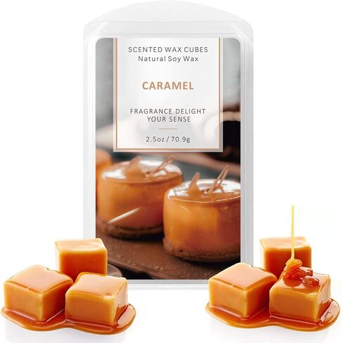 SCENTORINI Wax Melts Wax Cubes, Scented Wax Melts Summer Wax Melts Soy Wax Melts Natural Candle Wax Cubes for Wax Warmer 4 Pack- Ocean Breeze, Vanilla Coconut, Cinnamon, Lavender in Saudi Arabia