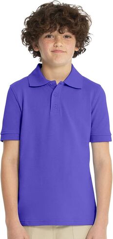 Classroom School Uniforms Girls' Short SLV Pique Polo in Saudi Arabia