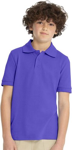 Classroom School Uniforms Girls' Short SLV Pique Polo in Saudi Arabia