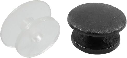 BokWin 300 Pcs Plastic Button Buckle 12mm Shoes Charms Accessories Round Charms Back for Wristband DIY Ornaments(Black) in Saudi Arabia