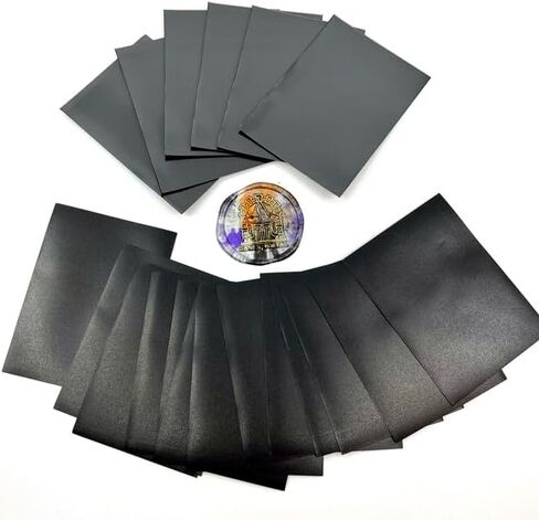 Sage's Portal Arcane Armor Matte Card Sleeves متانة استثنائية 66 مم × 91 مم مقاس قياسي أكمام بطاقات MTG عدد 100 (أسود) in Saudi Arabia