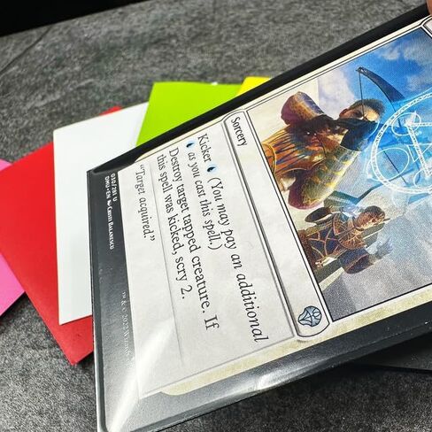 Sage's Portal Arcane Armor Matte Card Sleeves متانة استثنائية 66 مم × 91 مم مقاس قياسي أكمام بطاقات MTG عدد 100 (أسود) in Saudi Arabia