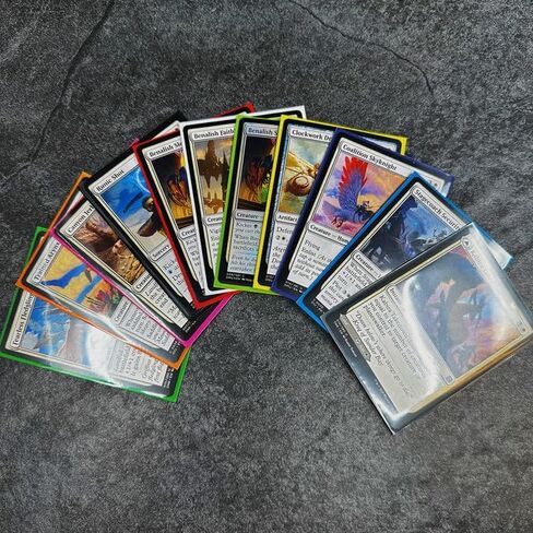 Sage's Portal Arcane Armor Matte Card Sleeves متانة استثنائية 66 مم × 91 مم مقاس قياسي أكمام بطاقات MTG عدد 100 (أسود) in Saudi Arabia