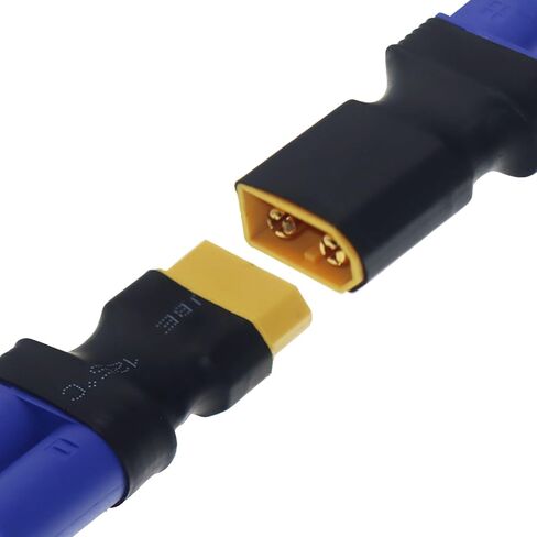 4pcs RC Battery Connector, No Wires XT60 to EC5 Adapter Conversion, XT60 to EC5 Connector for RC Cars Truck Airplane ESC Balance Charger Motor Controller in Kuwait