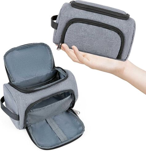 XQXA Large Capacity Pencil Case Organizer, Multifunctional Extra Big Pencil Pouch with Compartmens, Travel Simple Stationery Pen Bag, Fabric Pencil Bag for Men Women Girl Boy (Grey) in Saudi Arabia