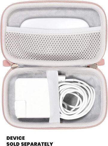 حافظة Alltravel الكل في واحد لملحقات MacBook، MacBook Pro، شاحن هوائي 45W/60W/100W، MagSafe 1/2، Magic Mouse 1/2، سلك Lightning، محور USB، محور Type C (ذهبي وردي) in Kuwait