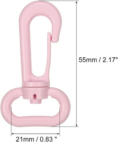 PATIKIL Plastic Swivel Snap Hook, Rotary Lobster Clasp Buckle for Travel Sport Backpack Luggage Webbing Strap in Saudi Arabia