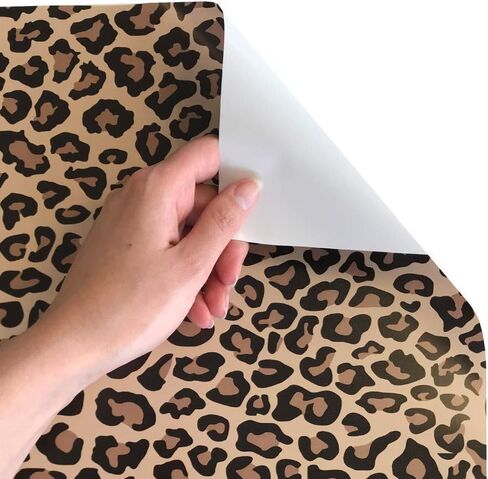 Siser EasyPatterns HTV 12" x 12" Sheets (3 Pack) - Iron on Heat Transfer Vinyl (Leopard Tan) TTD High Tack Mask Required - Sold Separately in Saudi Arabia