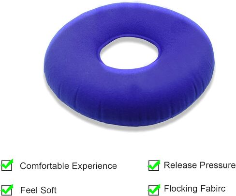 Hemorrhoid Pillow with A Pump, Inflatable Butt Pillow for Tailbone Pain Relief, Coccyx Seat Cushions for Pressure Relief Bed Sores, Prostatitis, Wheelchairs, Postpartum Pregnancy (Blue) in Kuwait
