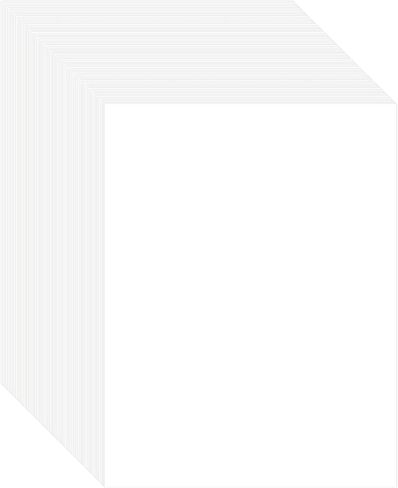 60 Sheets White Cardstock 8.5 x 11, 250gsm/92lb Cardstock Paper Heavy White Card Stock for Printer Invitations Crafts Card Making Drawing Scrapbooking Wedding Decorations in Saudi Arabia