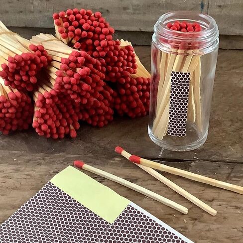 Match Striker Paper with Adhesive, Honeycomb Pattern, Strike Sheets Self- Precut in Strip and Rectangular Shape 24 pcs - Stick to Side of The Jar or Bottom Candle for DIY Projects in Saudi Arabia