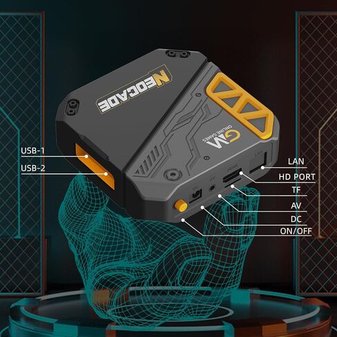 NEOCADE Retro Gaming Console, Built in 30 Classic Officially Licensed Games, Upgraded Plug & Play - TV Video Gaming Console, GlobalMatch Online Game Platform with Dual 2.4G Wireless Controllers in Kuwait