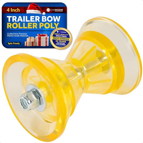 Five Oceans Boat Trailer Roller - Marine Boat Roller for Trailer, Clear Yellow Bow Boat Roller Poly in Saudi Arabia