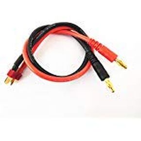 T Plug Deans Style إلى 4 مللي متر الموز التوصيل البطارية RC التوازن كبل شحن الرصاص محول موصل (30 سنتيمتر/12AWG) in Kuwait