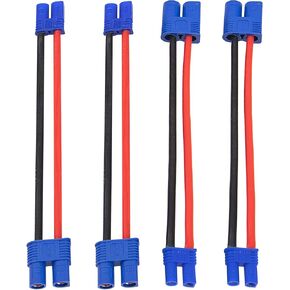 2Pairs ShareGoo EC2 to EC3 Plug Male Female Adapter with 10CM 16AWG Cable Wire for RC FPV Drone Car Lipo NiMH Battery Charger ESC
