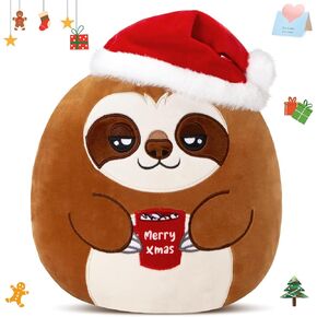Tiger Plush Light Up Christmas Musical Tiger Stuffed Animals Original Plushie with LED Night Light, 12 inch