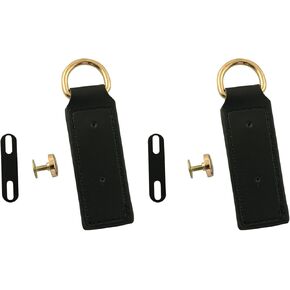 LQ Industrial 2PCS D Buckle Leather Buckle 3.54x1in Handbag Strap Link Buckle DIY Accessory Double Buckle Black Bag Side Clip Buckle For Wallet Hanging Strap Shoulder Strap Clutch Bag Messenger Bag