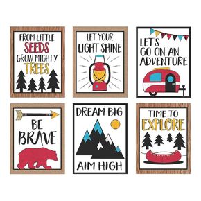 Fun Express Adventure Motivational Posters - VBS Vacation Bible School Supplies/Decor - Classroom Decor - 6 Pieces