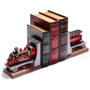 Rowood 3D Wooden Puzzle Book Nook,DIY Book Nook Kits for Adults,3D Wooden Puzzle Bookend Miniature Dollhouse Kit Bookshelf Insert Decor,Crafts for Adults Teens on Birthday Christmas -Century Train