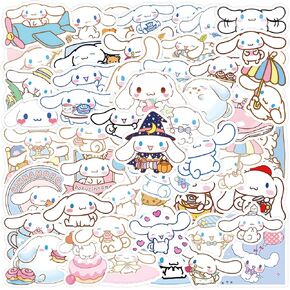 120pcs Cinnamoroll Stickers for Teens Laptop, Fun Cute Manga Waterproof Vinyl Decals for Water Bottles Notebook Phone Luggage Skateboard Bike Motorcycle Bumper
