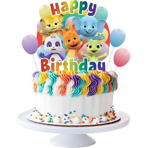 Treasures Gifted 1 Word Party Cake Topper - Word Party Cake Decorations - Word Party Birthday Party Supplies - Word Party Cake Toppers - Officially Licensed Jim Henson’s Word Party Party Supplies